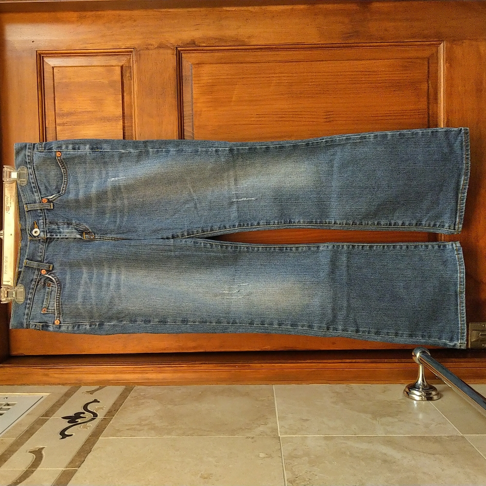 Lucky Sweet N' Low Flare Vintage Y2K Bootcut Jeans 29 Short Medium Wash Stretch